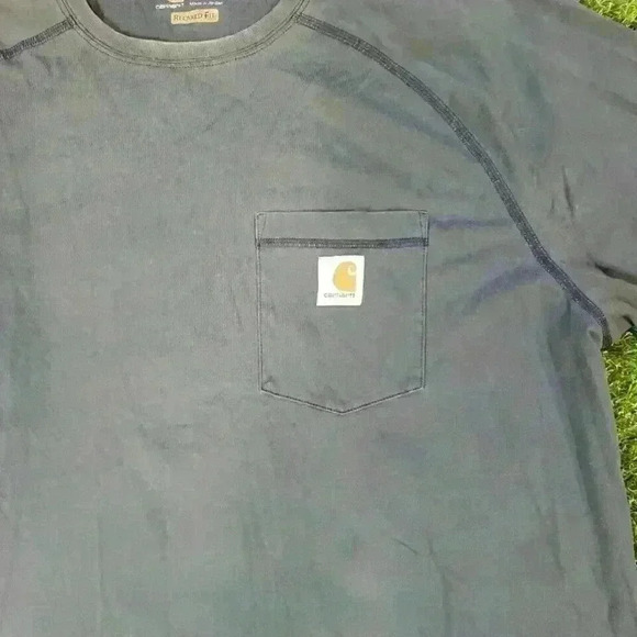 Carhartt Force Extremes T Shirt Adult XL Relaxed Fit Tee Blue 102960 981 Mens - Picture 3 of 7